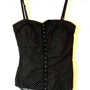 royal bones polka dot corset